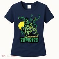 Chilling With My Zombies Women's T-Shirt thumb 0