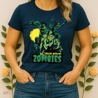 Chilling With My Zombies Women's T-Shirt thumb 2