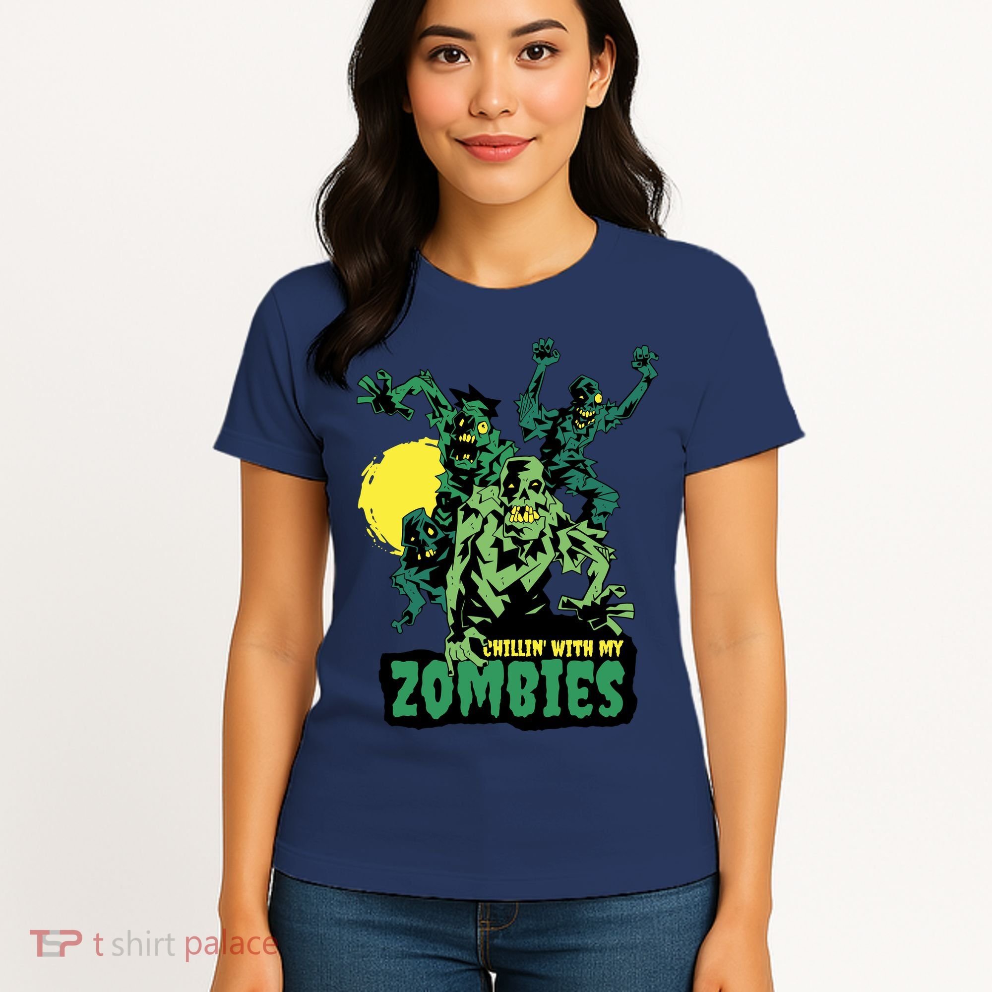 Chilling With My Zombies Women's T-Shirt