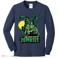 Chilling With My Zombies Kids Long Sleeve Shirt thumb 0