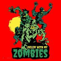 Chilling With My Zombies Santa Hat thumb 1