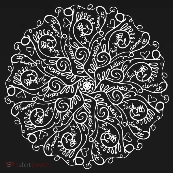 Curse Word Mandala Baby Bodysuit
