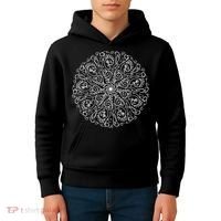 Curse Word Mandala Kids Hoodie thumb 4