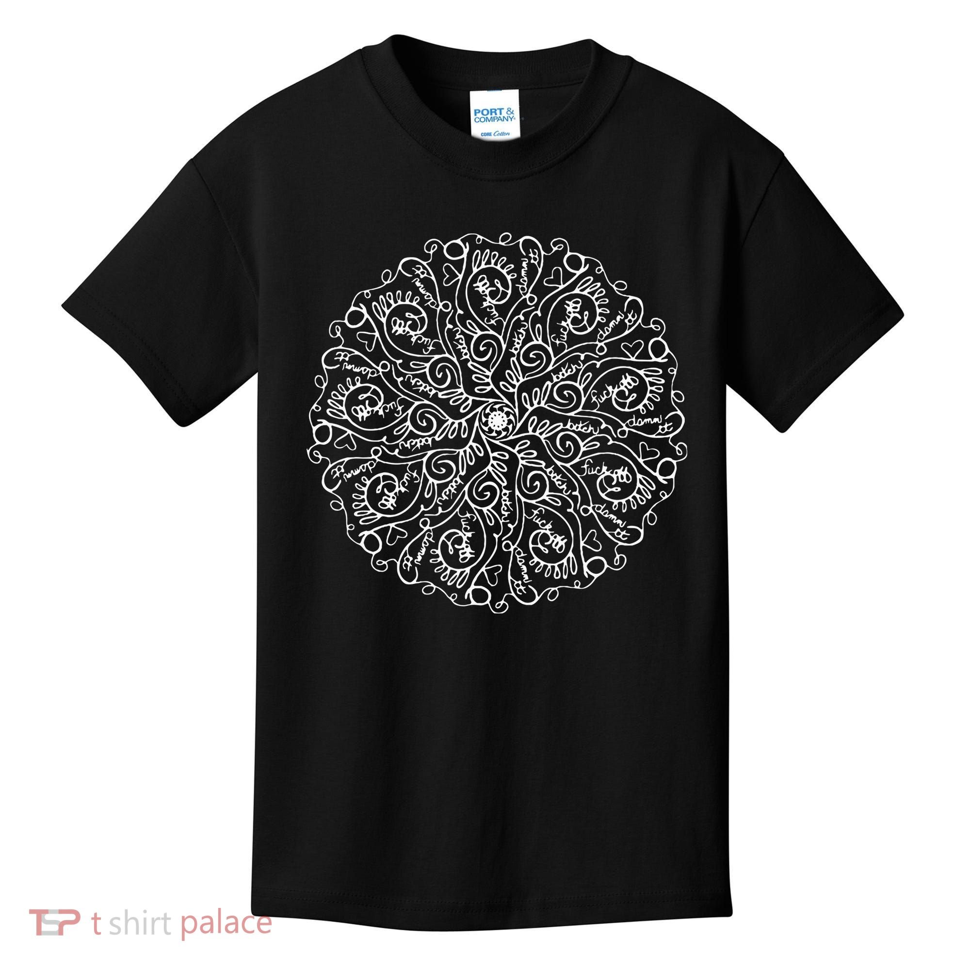 Curse Word Mandala Kids T-Shirt