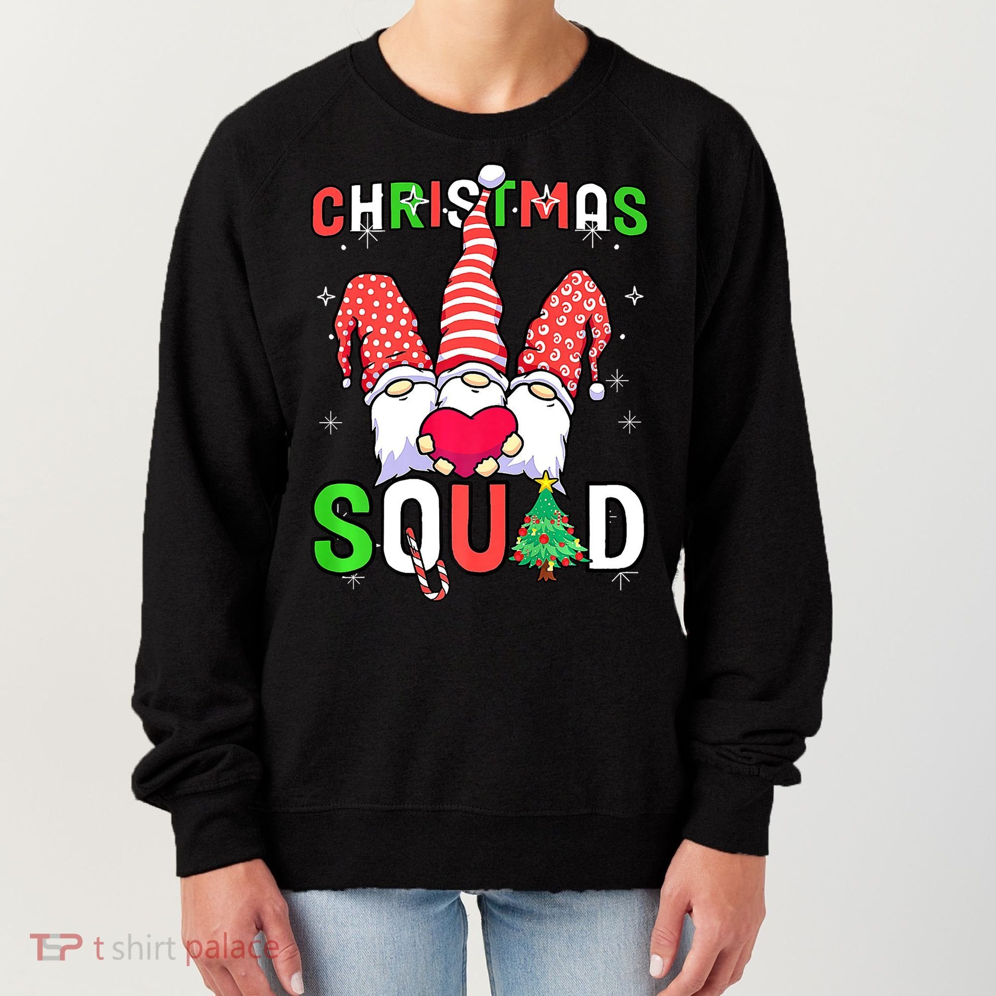 Christmas With My Gnomies Buffalo Christmas Squad Women's Sweatshirt