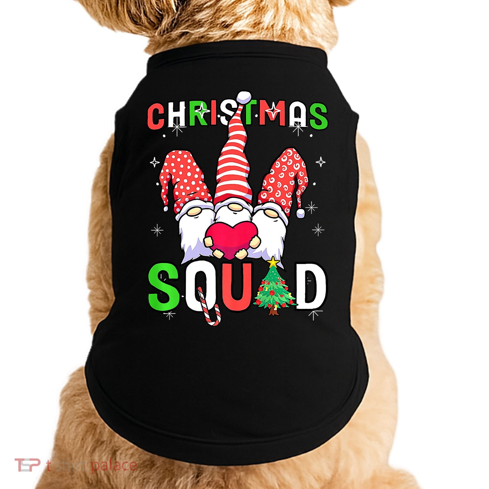 Christmas With My Gnomies Buffalo Christmas Squad Doggie Tank