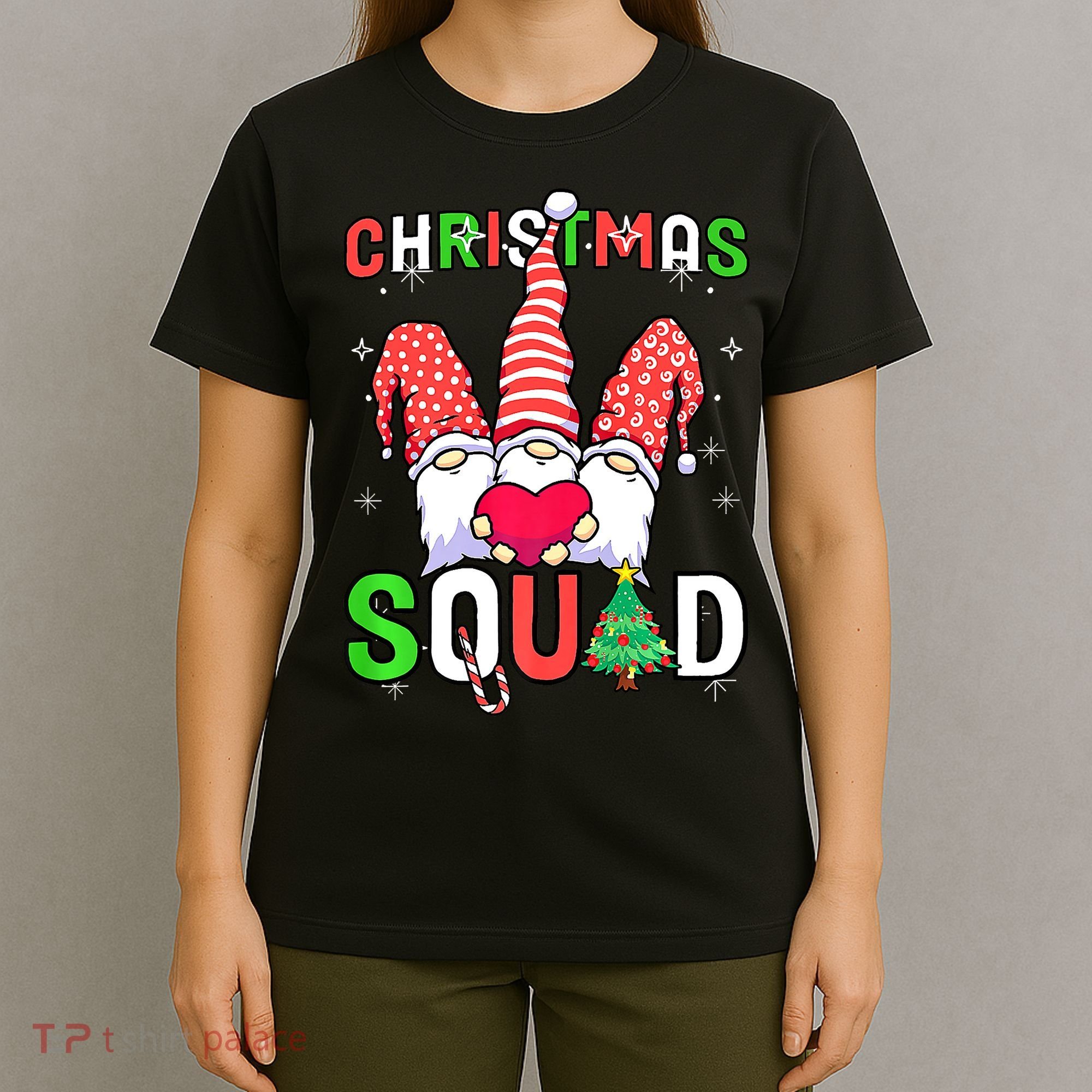 Christmas With My Gnomies Buffalo Christmas Squad T-Shirt
