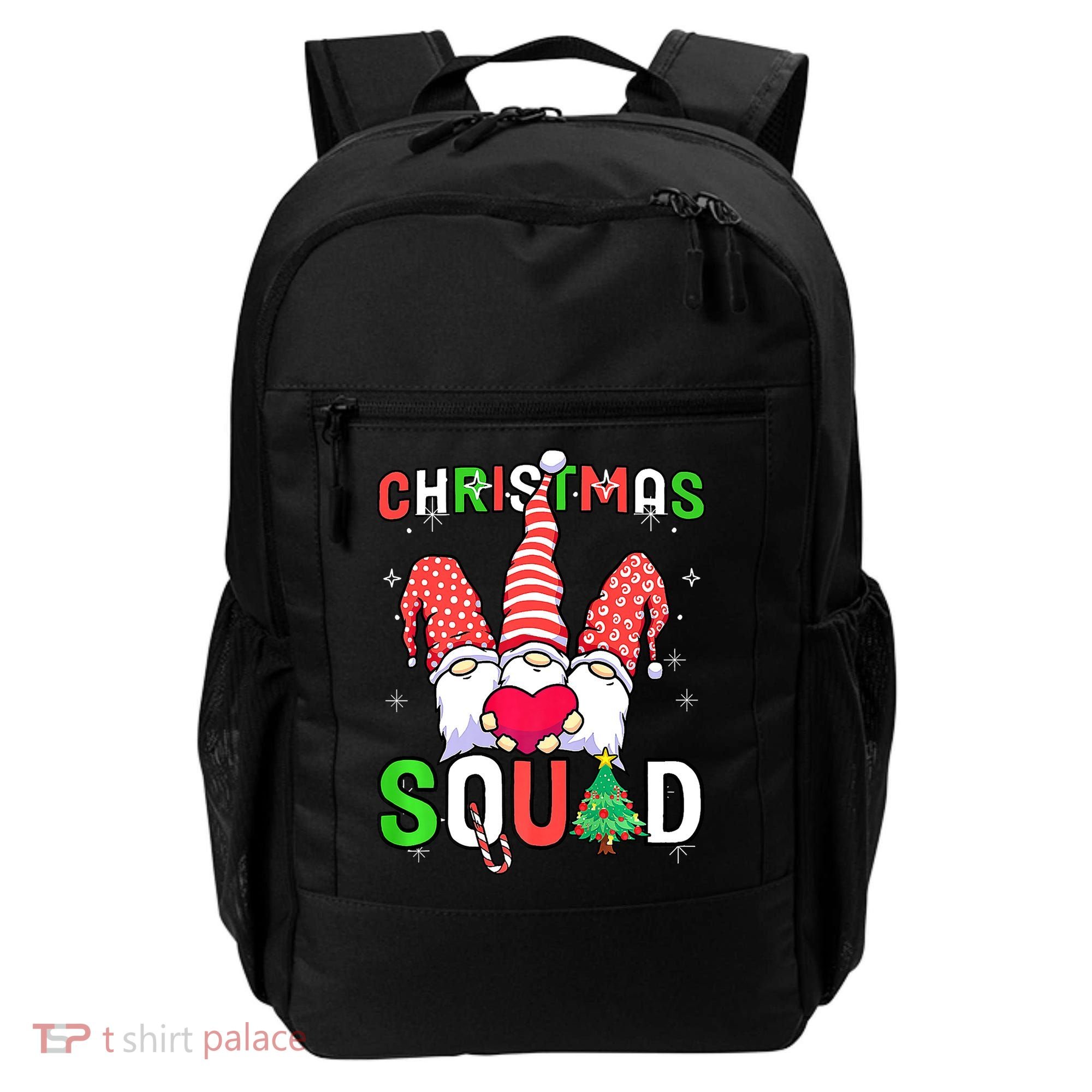 Christmas With My Gnomies Buffalo Christmas Squad Backpack
