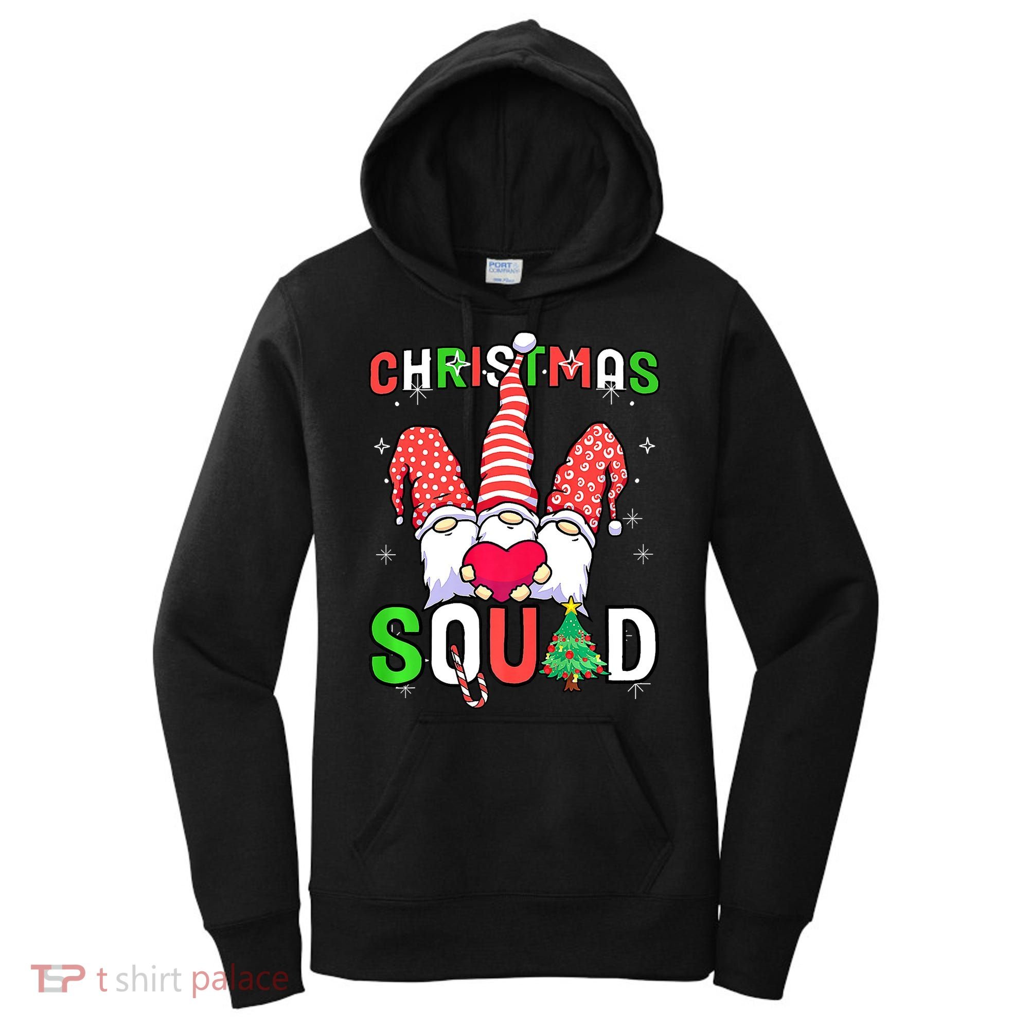 Christmas With My Gnomies Buffalo Christmas Squad Women's Hoodie