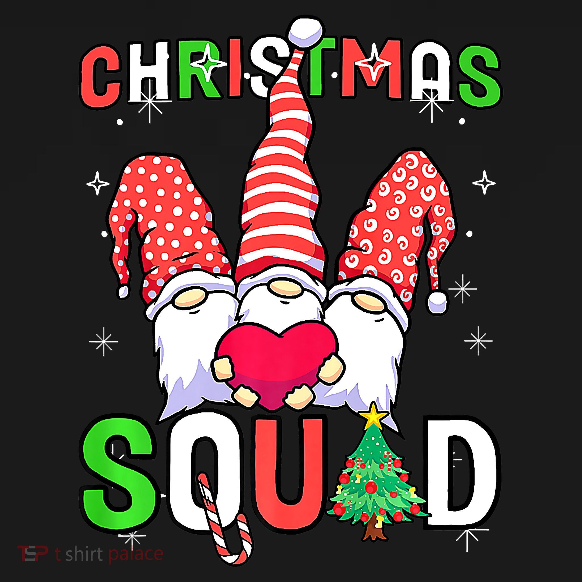 Christmas With My Gnomies Buffalo Christmas Squad Women's Tank Top