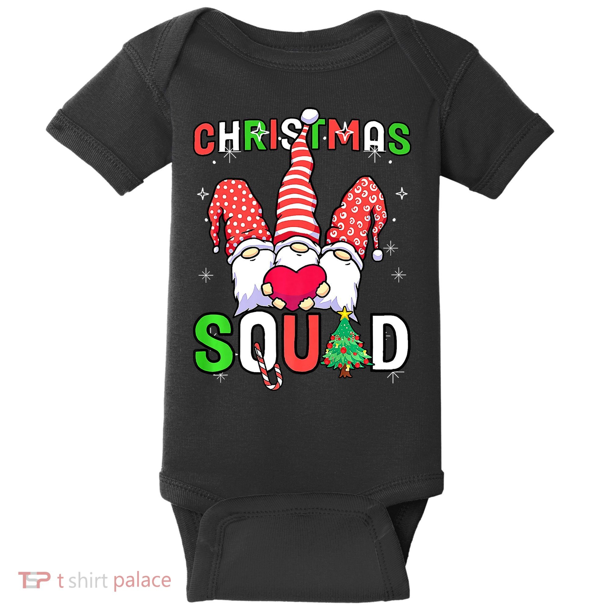 Christmas With My Gnomies Buffalo Christmas Squad Baby Bodysuit