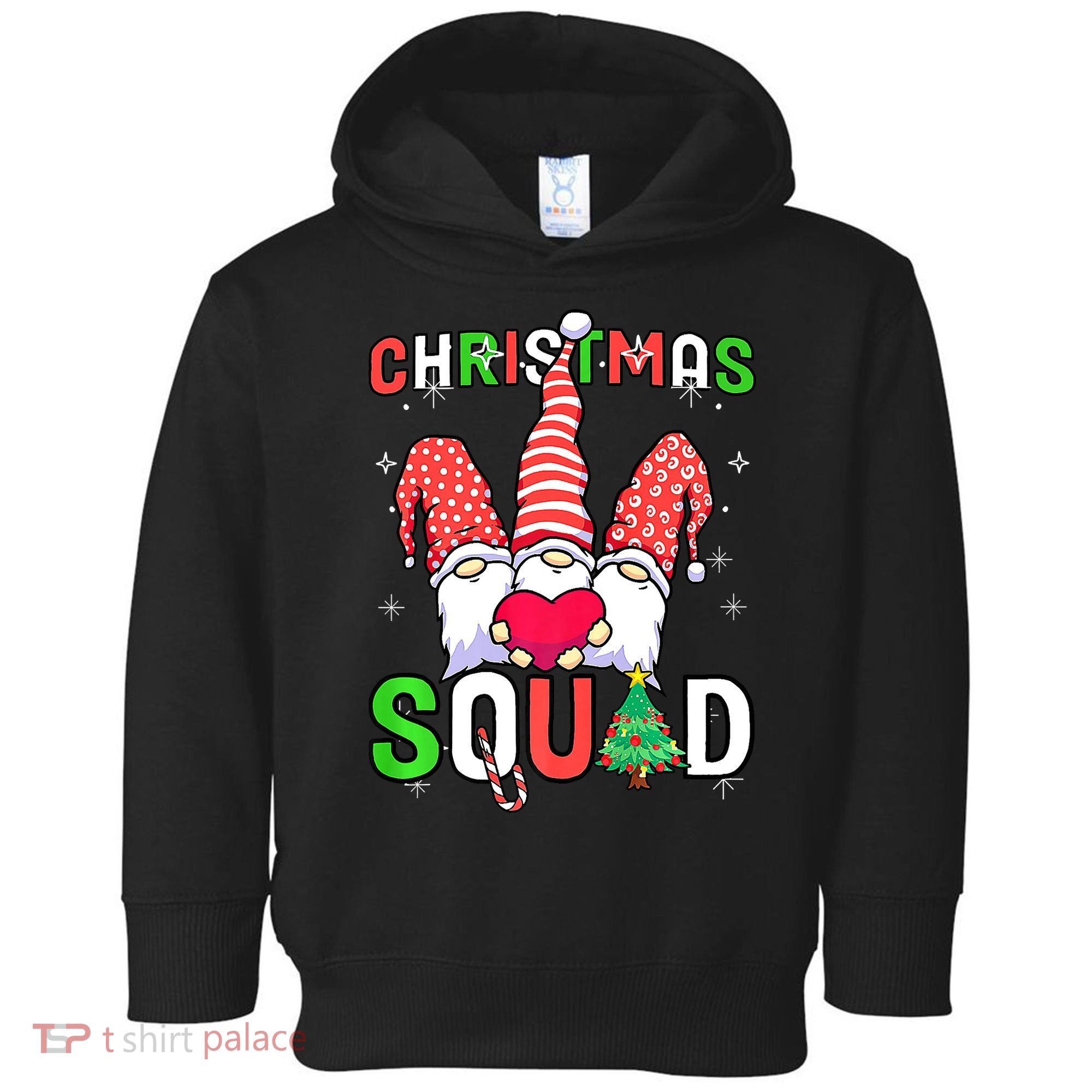 Christmas With My Gnomies Buffalo Christmas Squad Toddler Hoodie