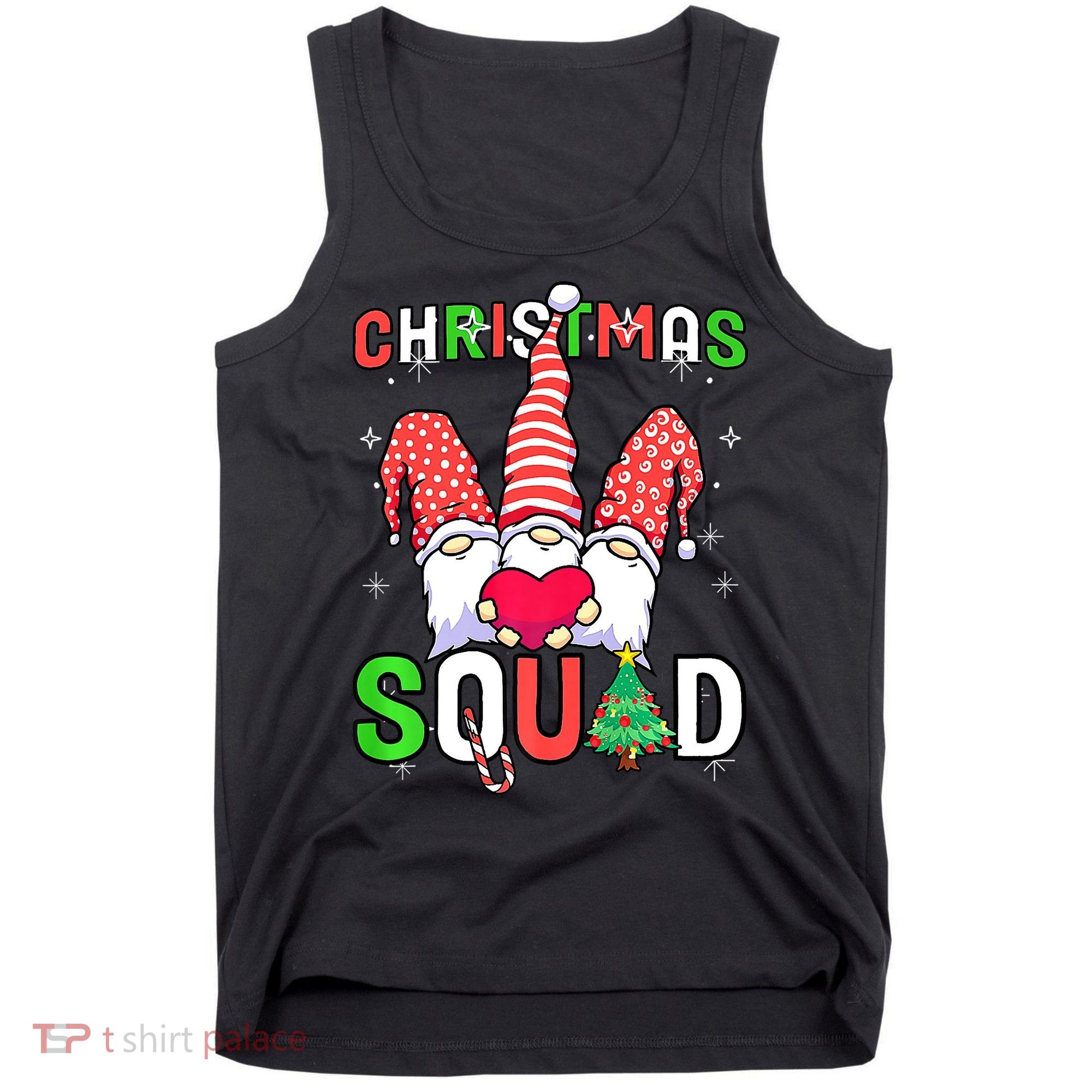 Christmas With My Gnomies Buffalo Christmas Squad Tank Top