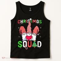 Christmas With My Gnomies Buffalo Christmas Squad Tank Top thumb 2
