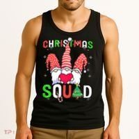 Christmas With My Gnomies Buffalo Christmas Squad Tank Top thumb 3