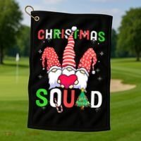 Christmas With My Gnomies Buffalo Christmas Squad Golf Towel thumb 1