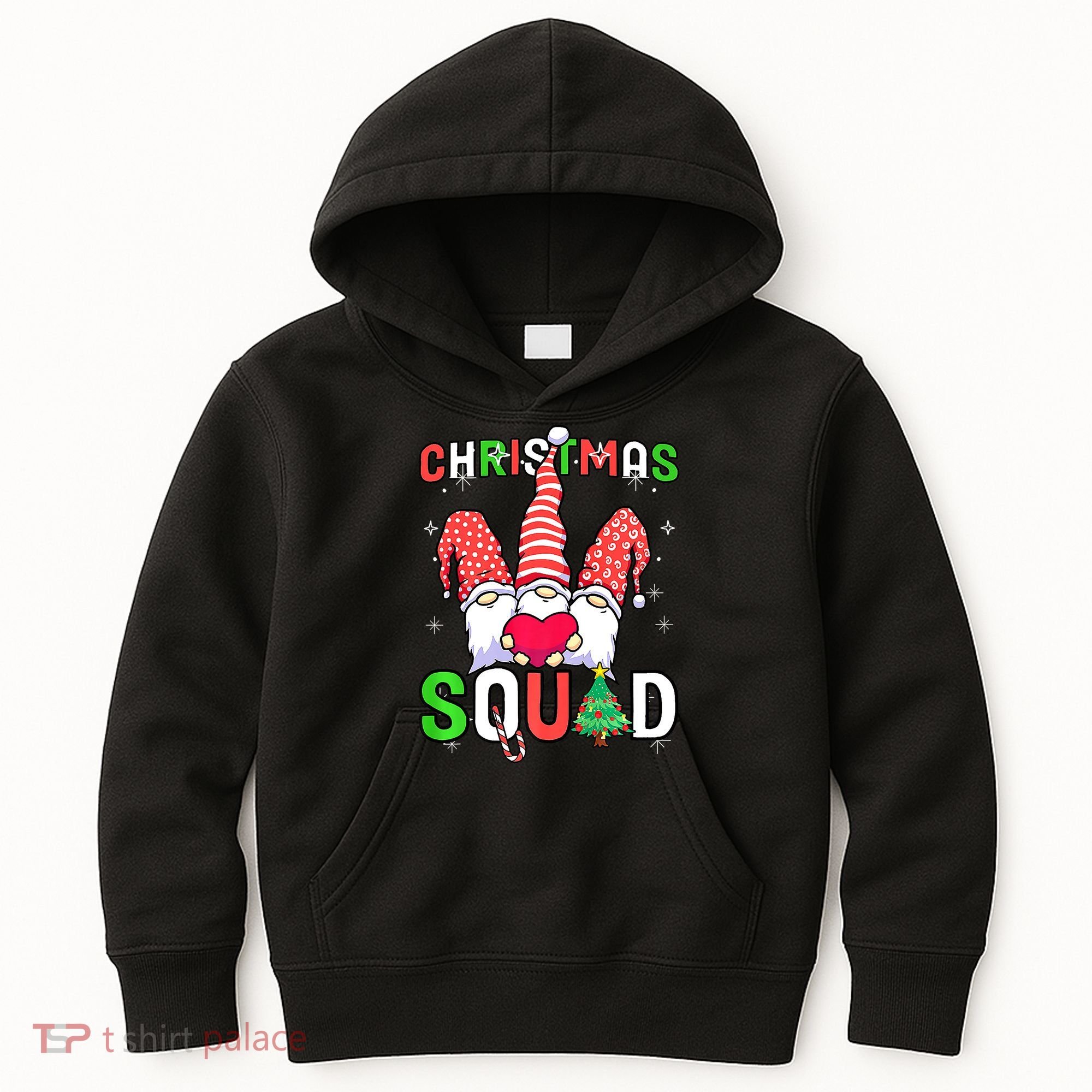Christmas With My Gnomies Buffalo Christmas Squad Kids Hoodie