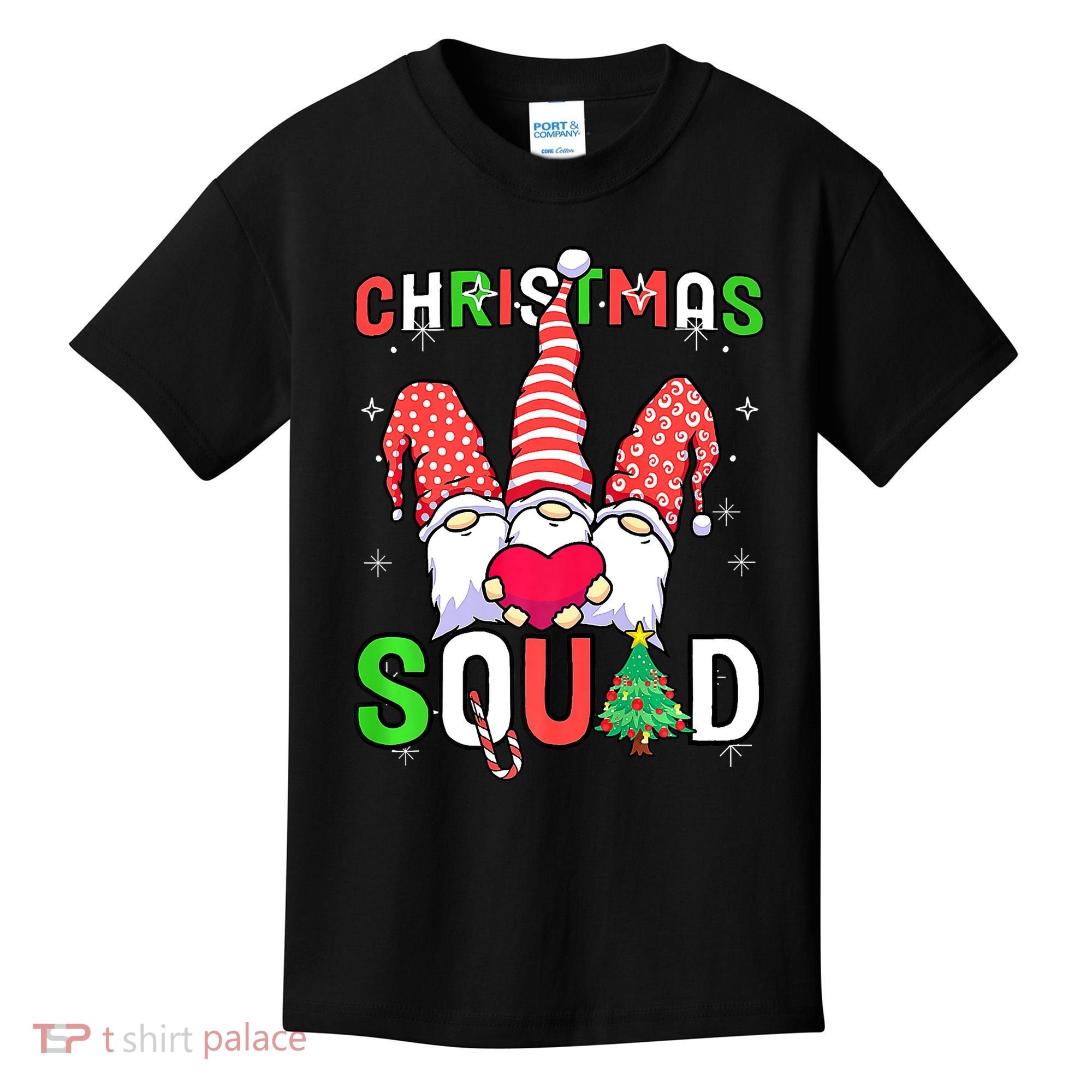 Christmas With My Gnomies Buffalo Christmas Squad Kids T-Shirt