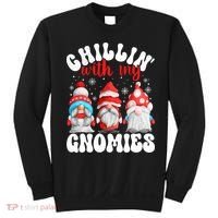 Chillin With My Gnomies Christmas Cute Gnomes Ugly Sweater Sweatshirt thumb 0