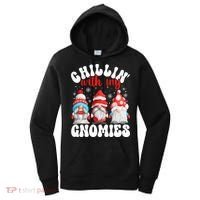 Chillin With My Gnomies Christmas Cute Gnomes Ugly Sweater Women's Hoodie thumb 0