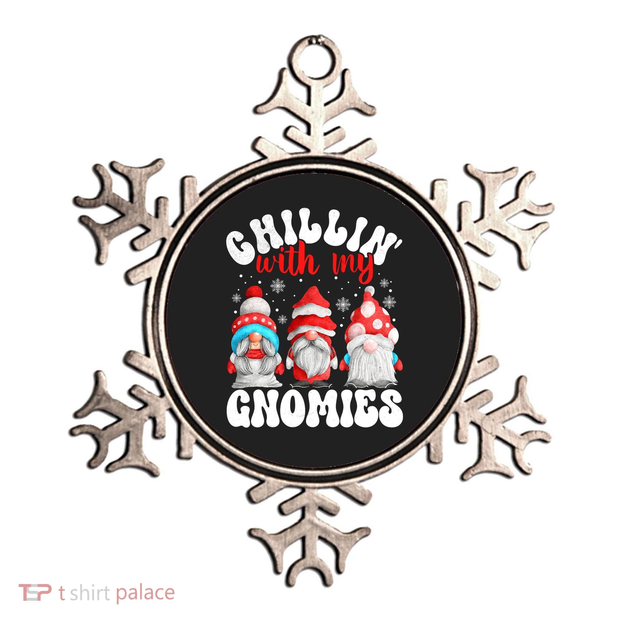 Chillin With My Gnomies Christmas Cute Gnomes Ugly Sweater Ornament