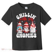 Chillin With My Gnomies Christmas Cute Gnomes Ugly Sweater Toddler T-Shirt thumb 0