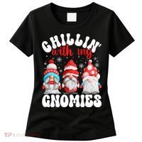 Chillin With My Gnomies Christmas Cute Gnomes Ugly Sweater Women's T-Shirt thumb 0