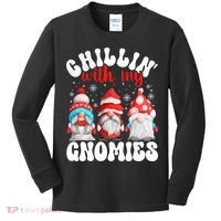 Chillin With My Gnomies Christmas Cute Gnomes Ugly Sweater Kids Long Sleeve Shirt thumb 0