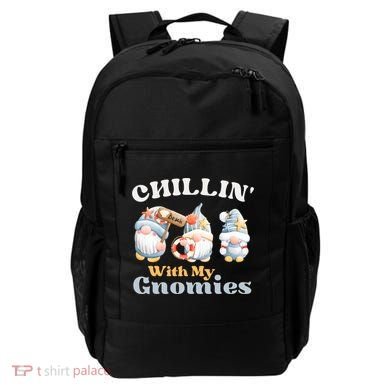 Chillin With My Gnomies Beach Gnomes With Shells Gift Backpack