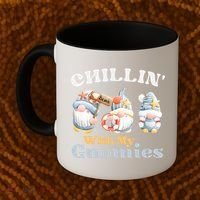 Chillin With My Gnomies Beach Gnomes With Shells Gift Coffee Mug thumb 2