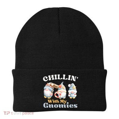 Chillin With My Gnomies Beach Gnomes With Shells Gift Beanie