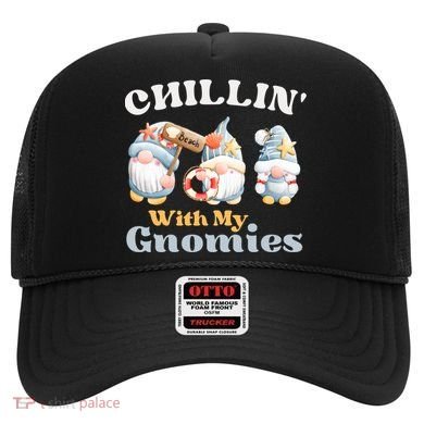 Chillin With My Gnomies Beach Gnomes With Shells Gift Hat