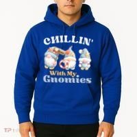 Chillin With My Gnomies Beach Gnomes With Shells Gift Hoodie thumb 2