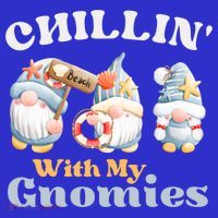 Chillin With My Gnomies Beach Gnomes With Shells Gift Long Sleeve Shirt thumb 2