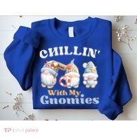 Chillin With My Gnomies Beach Gnomes With Shells Gift Sweatshirt thumb 2