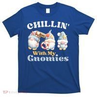 Chillin With My Gnomies Beach Gnomes With Shells Gift T-Shirt thumb 0