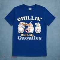 Chillin With My Gnomies Beach Gnomes With Shells Gift T-Shirt thumb 5