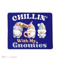 Chillin With My Gnomies Beach Gnomes With Shells Gift Mousepad thumb 0