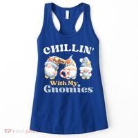 Chillin With My Gnomies Beach Gnomes With Shells Gift Women's Tank Top thumb 0