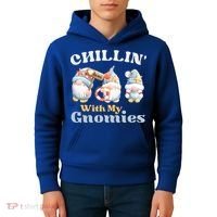 Chillin With My Gnomies Beach Gnomes With Shells Gift Kids Hoodie thumb 4