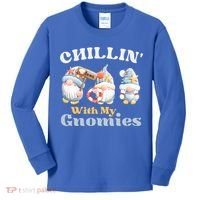Chillin With My Gnomies Beach Gnomes With Shells Gift Kids Long Sleeve Shirt thumb 0