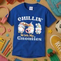 Chillin With My Gnomies Beach Gnomes With Shells Gift Kids T-Shirt thumb 3
