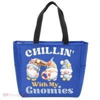 Chillin With My Gnomies Beach Gnomes With Shells Gift Tote Bag thumb 0