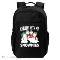 Chillin' With My Snowmies Christmas Snow Cool Gift Backpack thumb 0