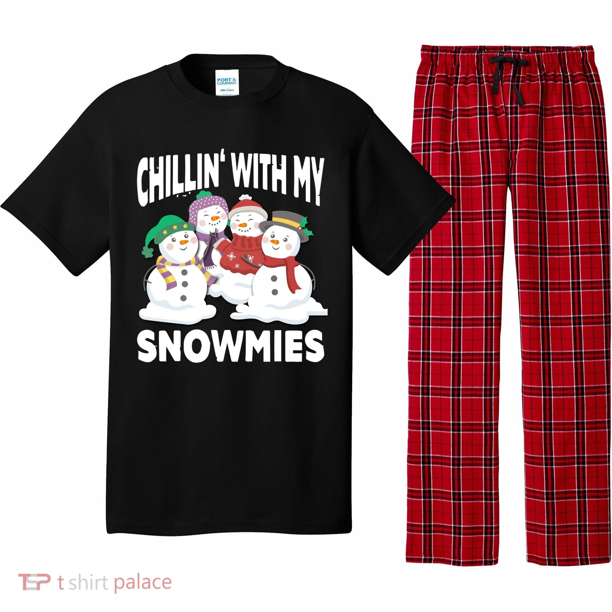Chillin' With My Snowmies Christmas Snow Cool Gift Pajama Set