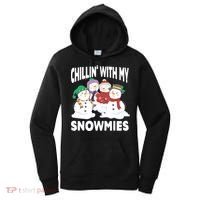 Chillin' With My Snowmies Christmas Snow Cool Gift Women's Hoodie thumb 0