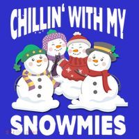 Chillin' With My Snowmies Christmas Snow Cool Gift Polo thumb 2