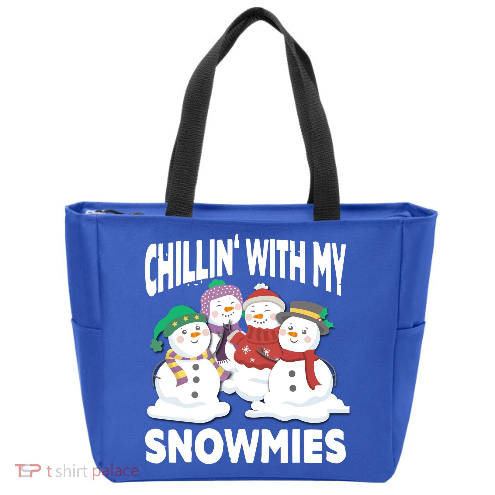 Chillin' With My Snowmies Christmas Snow Cool Gift Tote Bag