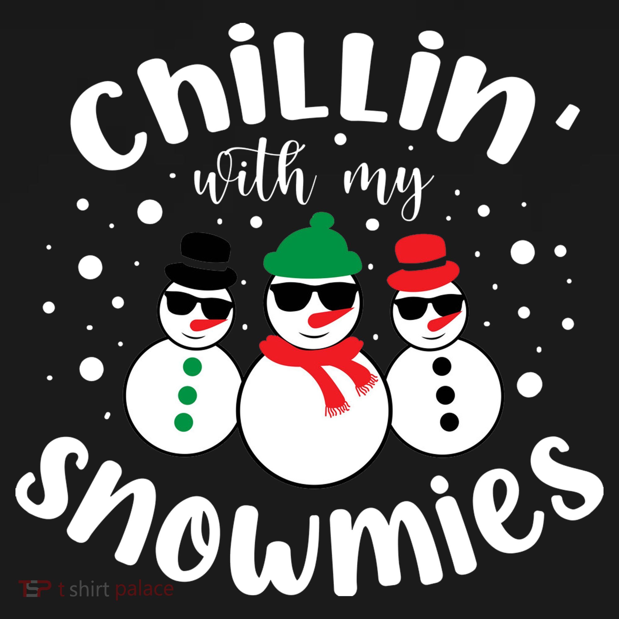 Chillin With My Snowmies USA-Made Doggie Bandana