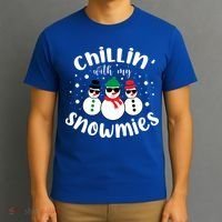 Chillin With My Snowmies T-Shirt thumb 3